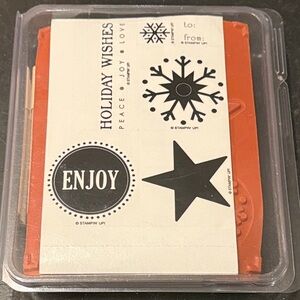 UNUSED Vintage Christmas Card Stamps | Stampin’ Up! 2003